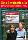 DIE LINKE. Köln führt eine Postkartenaktion durch, um der Forderung nach einer weiteren Gesamtschule Nachdruck zu verleihen.
