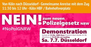 Demo gegen das neue Polizeigesetz in Düsseldorf