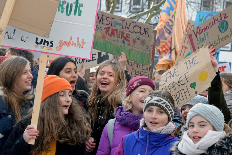 Schüler*innen-Protest gegen den Klimawandel