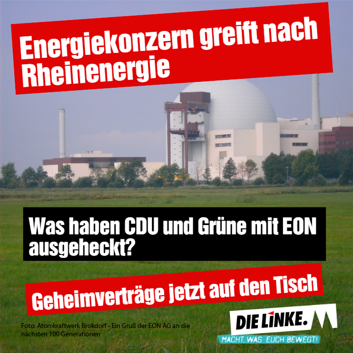 Was führen CDU und Grüne mit der Rheinenergie im Schilde?