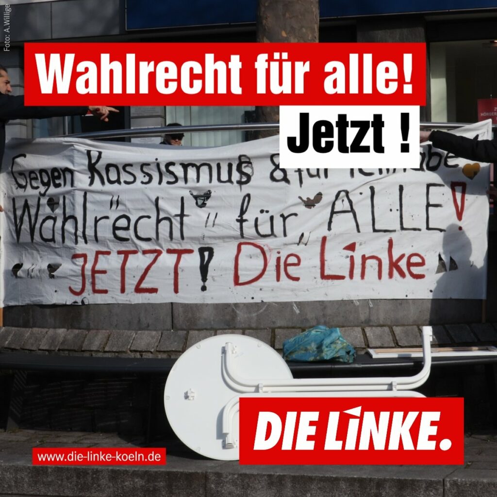 Wahlrecht für alle! Infostand auf dem Wiener Platz
