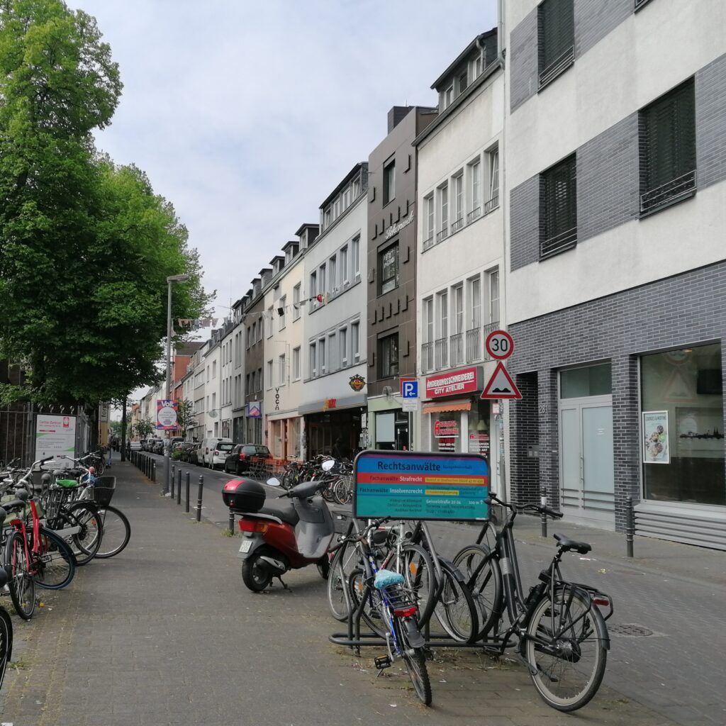 Blick in die Geisselstraße in Ehrenfeld