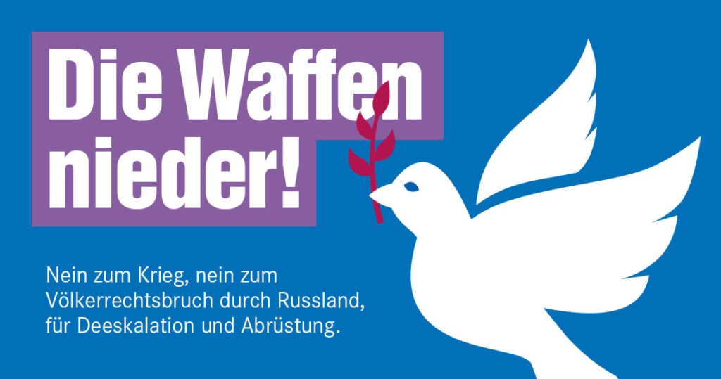 Kundgebung "Für den Frieden - Gegen einen neuen Rüstungswettlauf" am 01.09. um 17:00 Uhr auf dem Rudolfplatz
