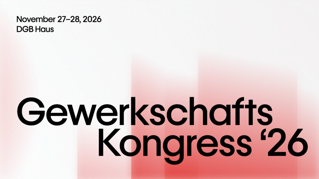 Gewerkschaftskongress Banner